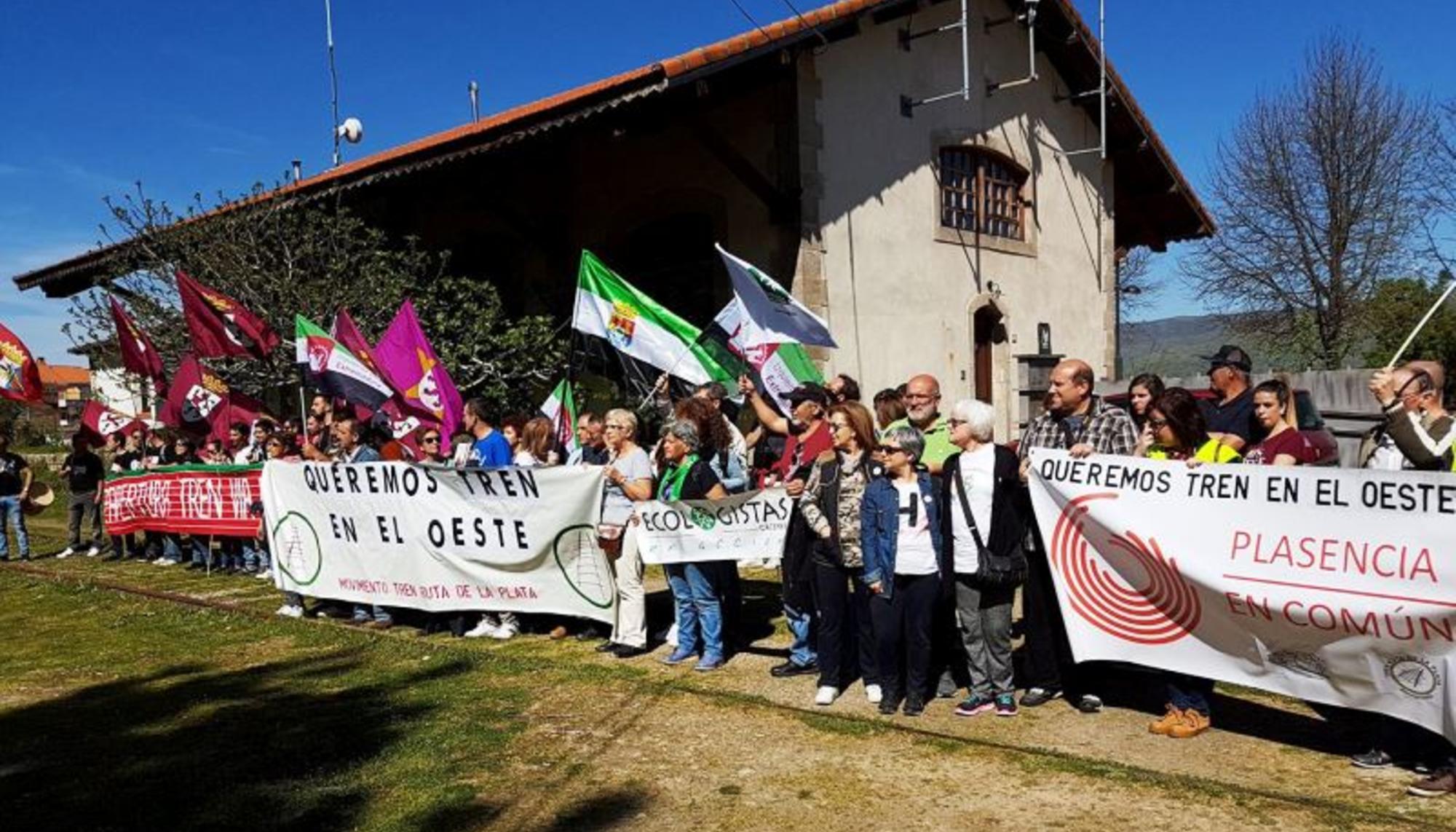 concentración Tren Extremadura